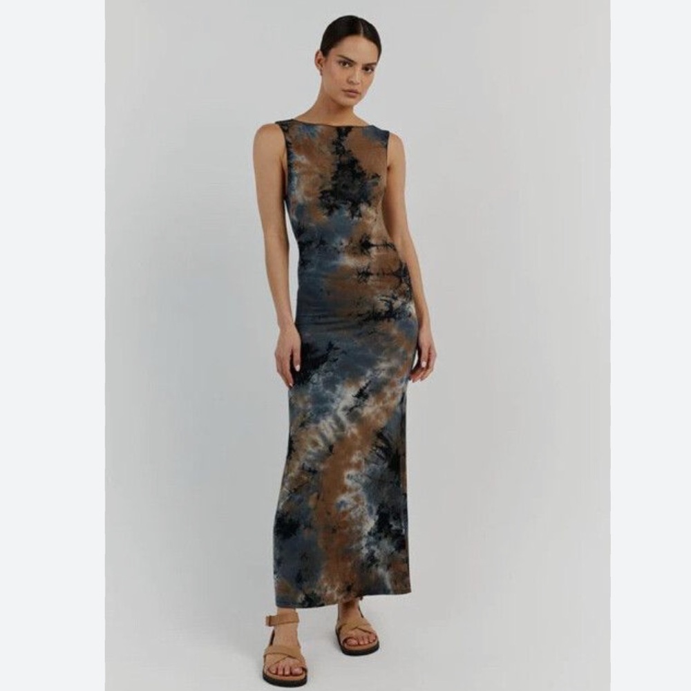 Dissh Millen tie dye midi dress